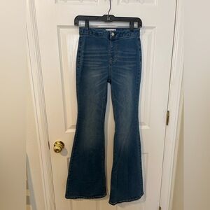 Vanilla Star Dark Blue Flare Jeans